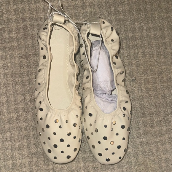H&M white studded ballet flats - Picture 5 of 6